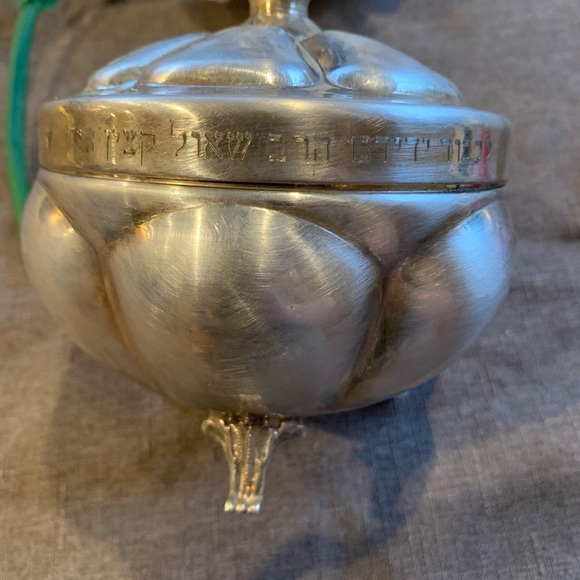 Jewish Hebrew scripture, Sugar Bowl stamped Moreshet. - Picture 3 of 5